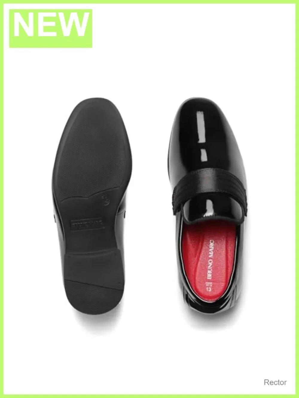 Boys Patent PU Leather Slip-On Dress Loafers Tuxedo Shoes